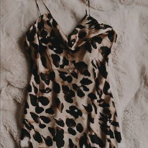 FOREVER 21 BIAS SILK DRESS